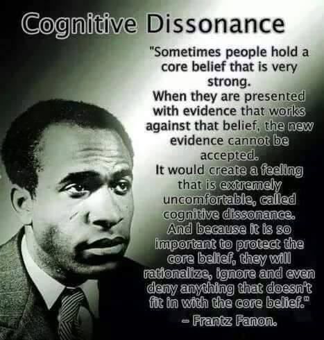 cognitive dissonance - Cognitive Dissonance - when your mind refuses to accept the facts and evidence - Cognitive dissonance - Sometimes people hold a core belief that is very strong. When they are presented with evidence that works against that belief, the new evidence cannot be accepted. It would create a feeling that is extremely uncomfortable, called cognitive dissonance. And because it is so important to protect the core belief, they will rationalize, ignore and even deny anything that doesn't fit in with the core belief - When your brain  refuses to accept the facts and evidence