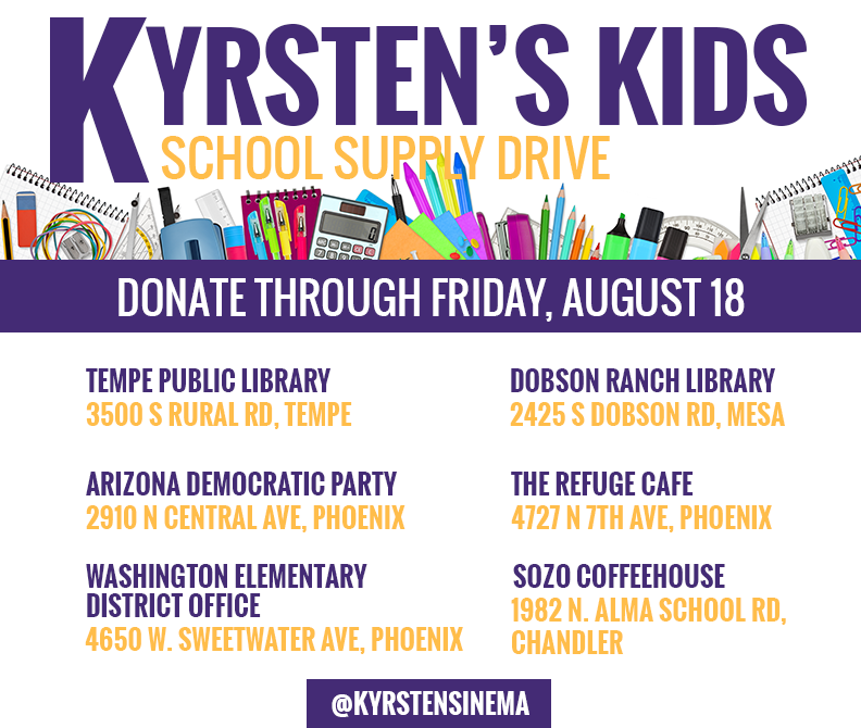 Kyrsten Sinema's re-election campaign at Tempe Library Aug 11, 2017