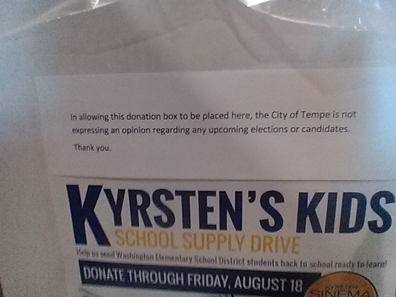 Kyrsten Sinema's re-election campaign at Tempe Library Aug 15, 2017 - Photos shot AUG 18