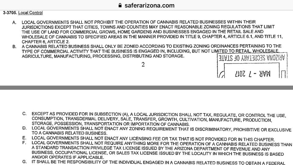 Safer Arizona images - Comments from Alex, Zackery - If the Safer Arizona initiative passes I suspect many Arizona cities and counties will be like Kern County in California and pass zoning laws that several limit marijuana sales.  - z_99092.php