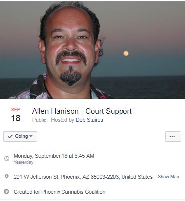 Allen Harrison - Court Support - Monday, September 18 at 8:45 AM - Allan Harrison