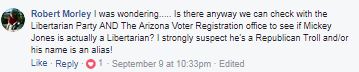 Safer Arizona - Hate messages that Sergeant David Stephen Wisniewski left on Sunday, September 10, 2017 - It looks like Sergeant David Stephen Wisniewski deleted most of his messages either last night (Sept 10, 2017) or this morning (Sept 11, 2017) - A lot of these messages are pure slander